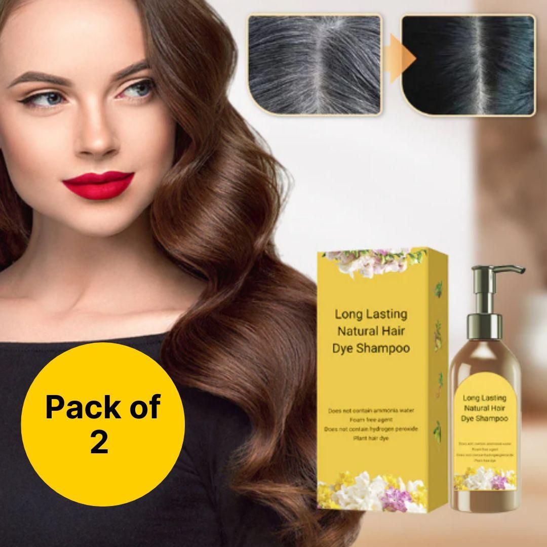 Japanese Long Lasting Natural Hair Dye Shampoo (Buy 1 Get 1 Free)*