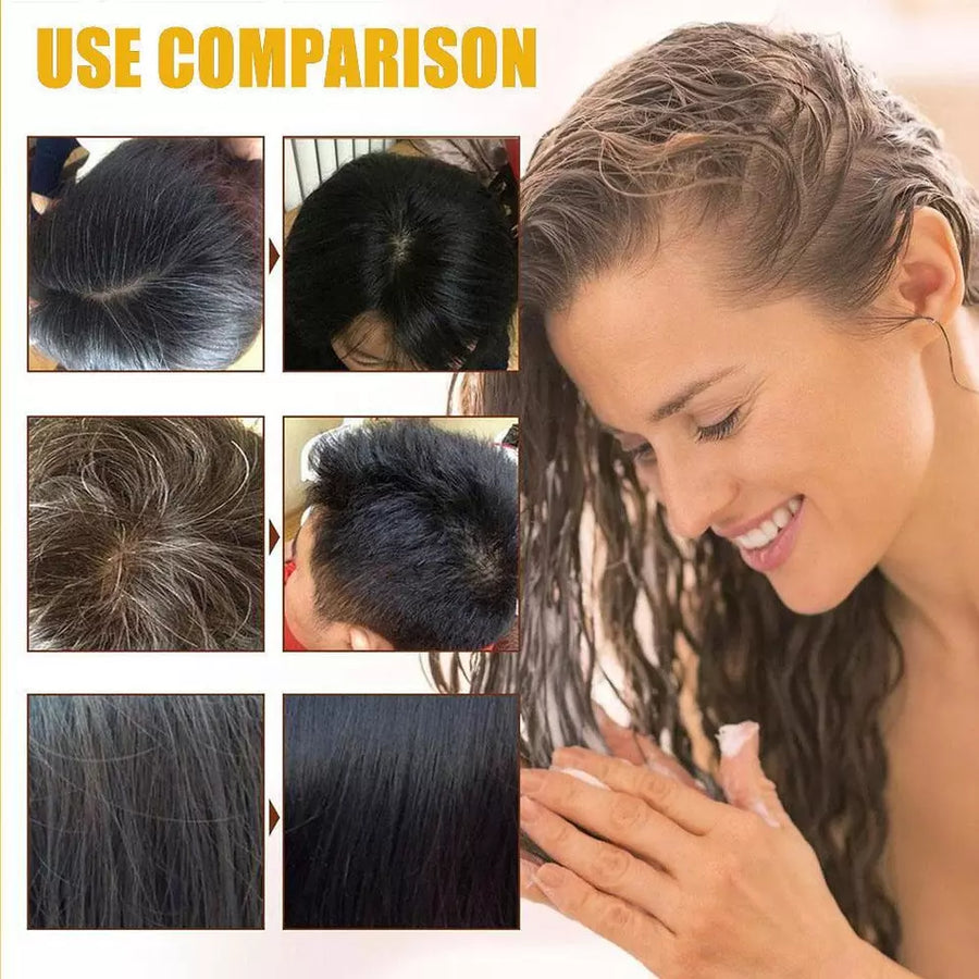 Japanese Long Lasting Natural Hair Dye Shampoo (Buy 1 Get 1 Free)*